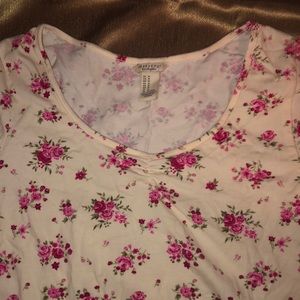 Forever 21 floral crop